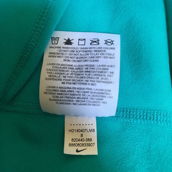 Nike Pro Dri-Fit Half Zip Mock Neck Women’s-Turquoise/Aqua-Size Small - Picture 5 of 12